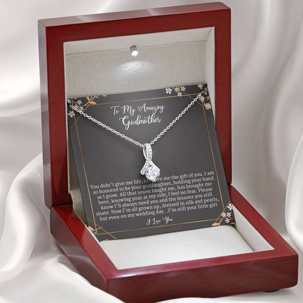 Gift For Godmother From Goddaughter On Wedding Day, Alluring Beauty Necklace