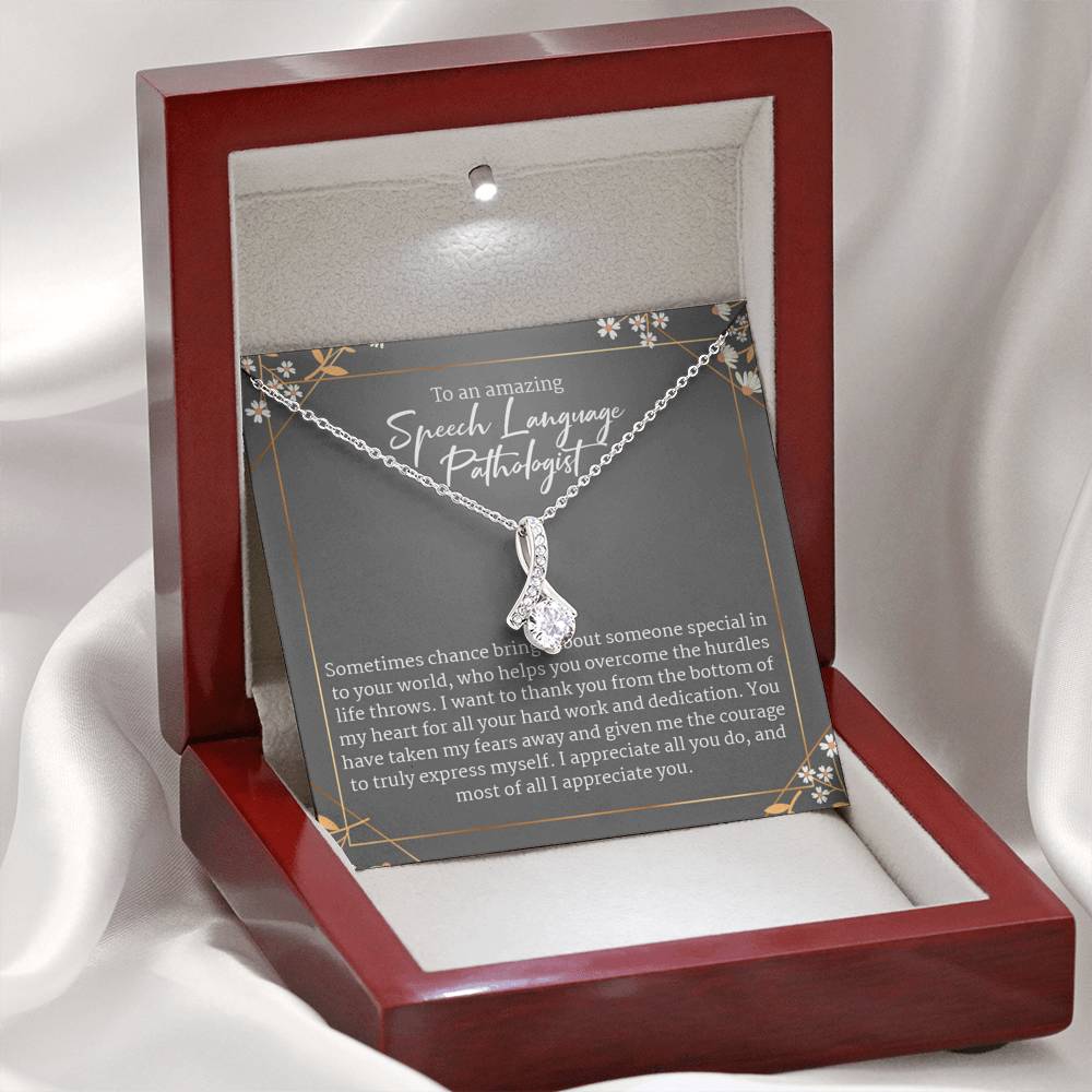 Gift For SLP Speech Language Pathologist, SLP Gift, Speech Therapist Gift Necklace