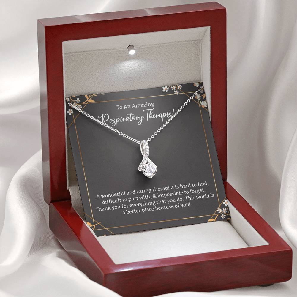 Respiratory Therapist Gift, Gift For Cardio-Respiratory Physiotherapist, Alluring Beauty Necklace