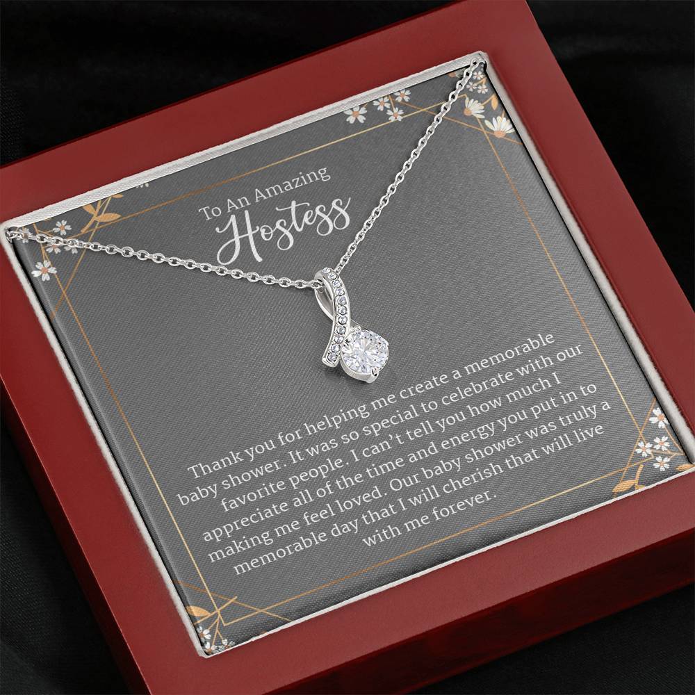 Shower Hostess Gifts, Baby Shower Thank You Gift Necklace