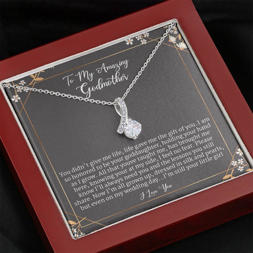 Gift For Godmother From Goddaughter On Wedding Day, Alluring Beauty Necklace