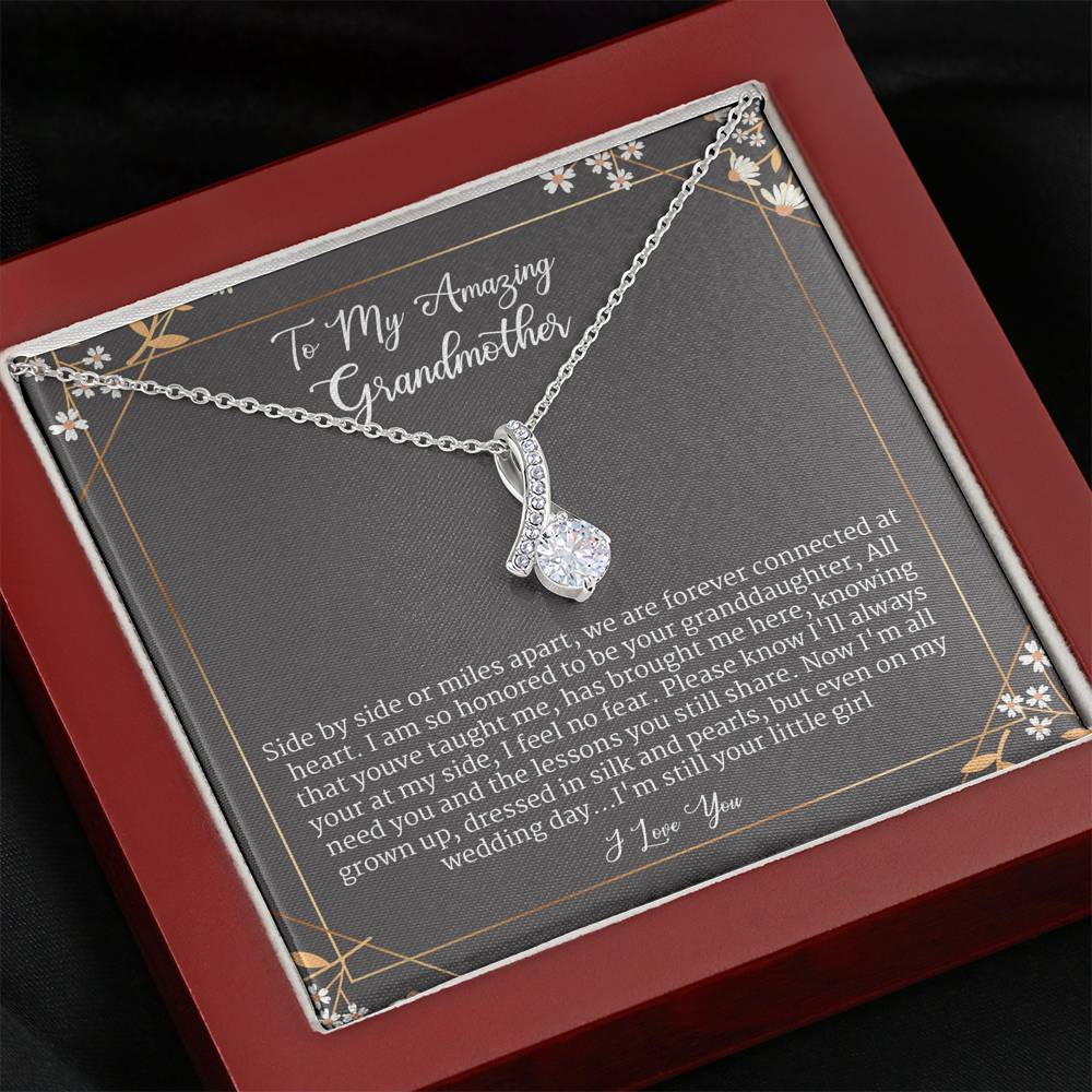 Grandma of the Bride Gift, Grandmother of the Bride Gift, Wedding Gift from Granddaughter to Grandmother, Alluring Beauty Necklace
