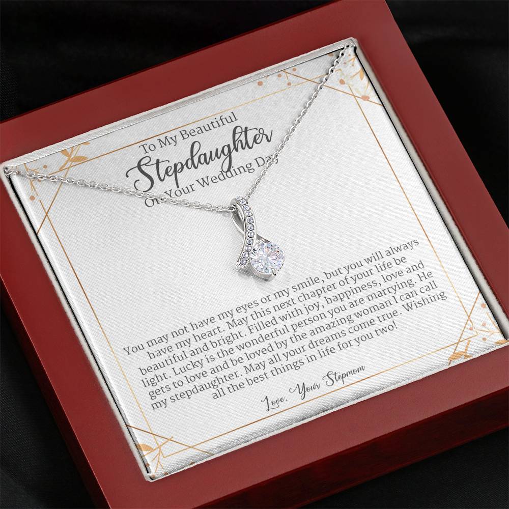 Wedding Gift from Stepmom to Stepdaughter, Step Daughter Wedding Gift Alluring Beauty Necklace