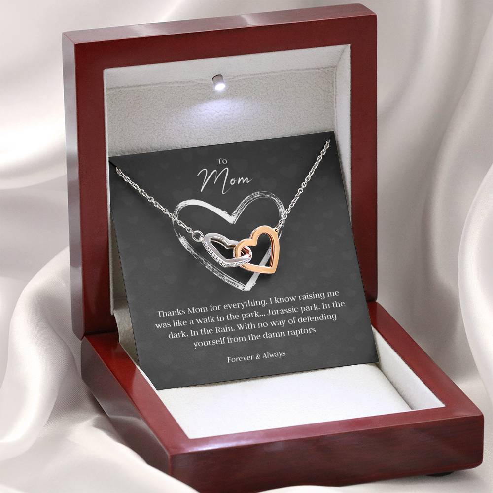 Walk In The Park Mom Heart Necklace