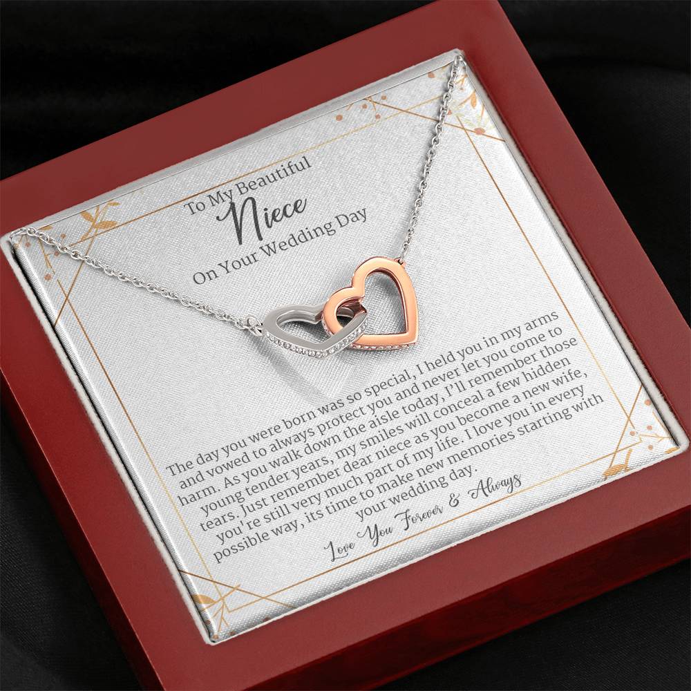 Aunt Wedding Gift, Bride Gift From Aunt To Niece On Wedding Day, Forever Love Necklace