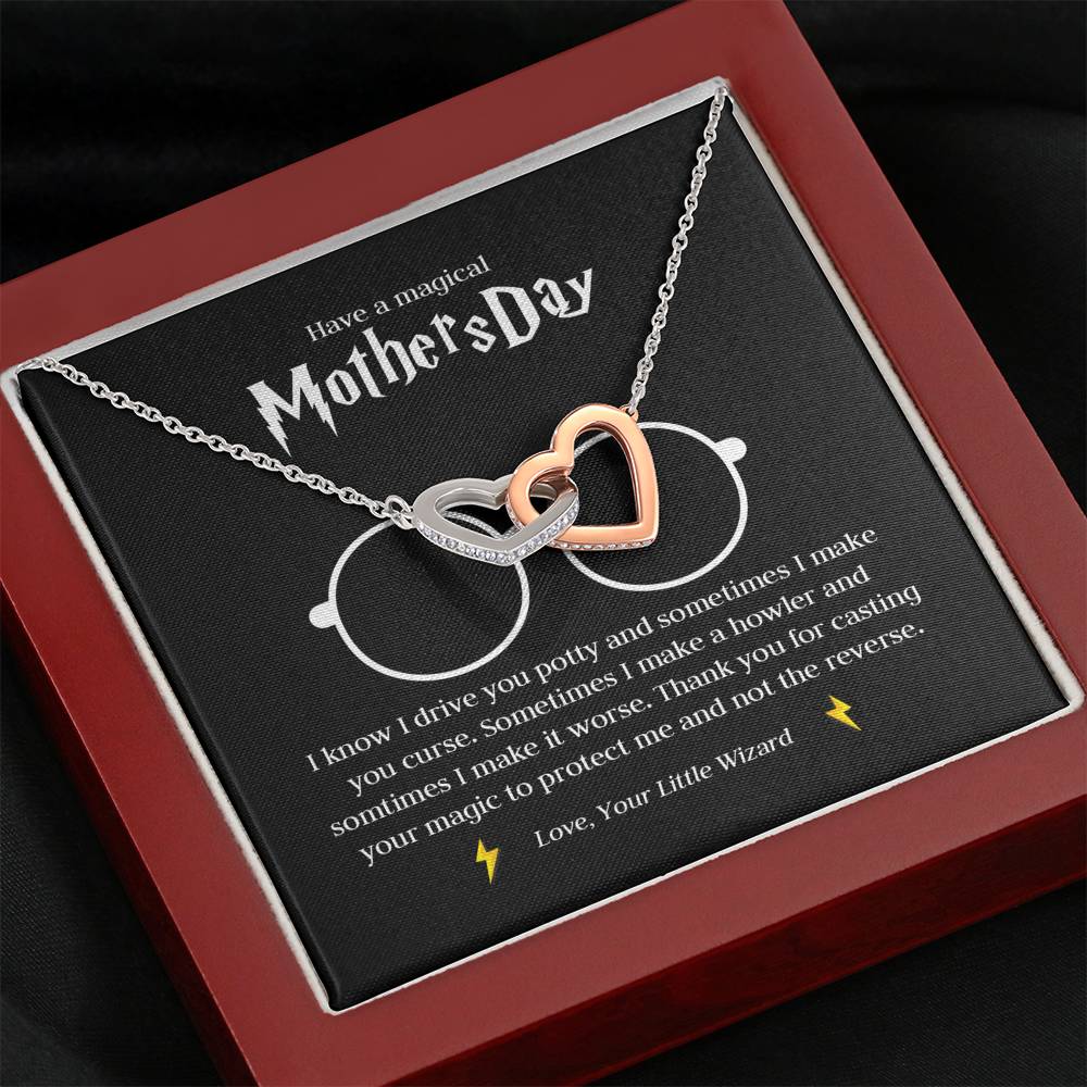 Little Wizard Mothers Day Heart Necklace