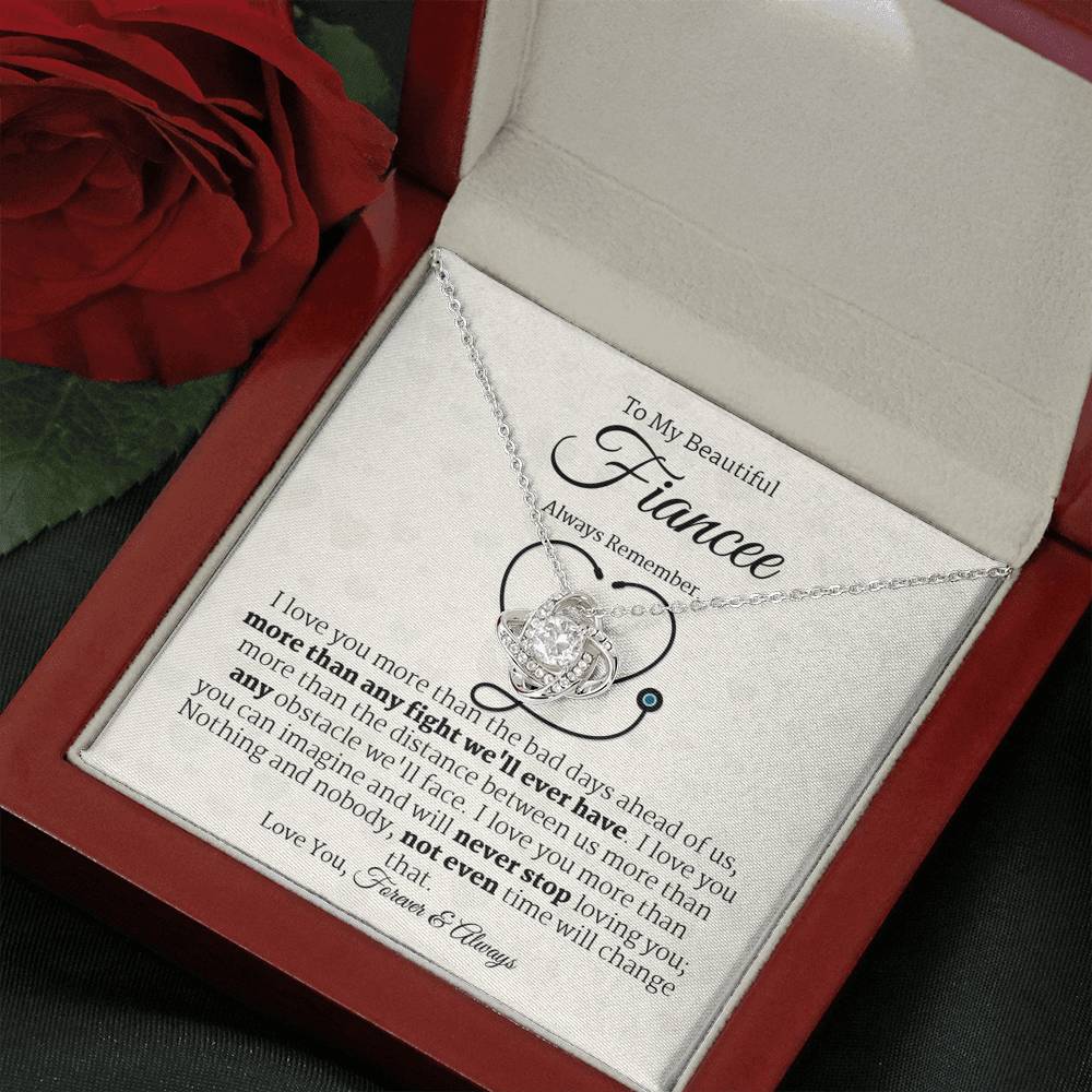 To My Beautiful Nurse Fiancee Jewelry, Necklace for Fiancee, Engagement Gift For Her, Future Wife Birthday Gift