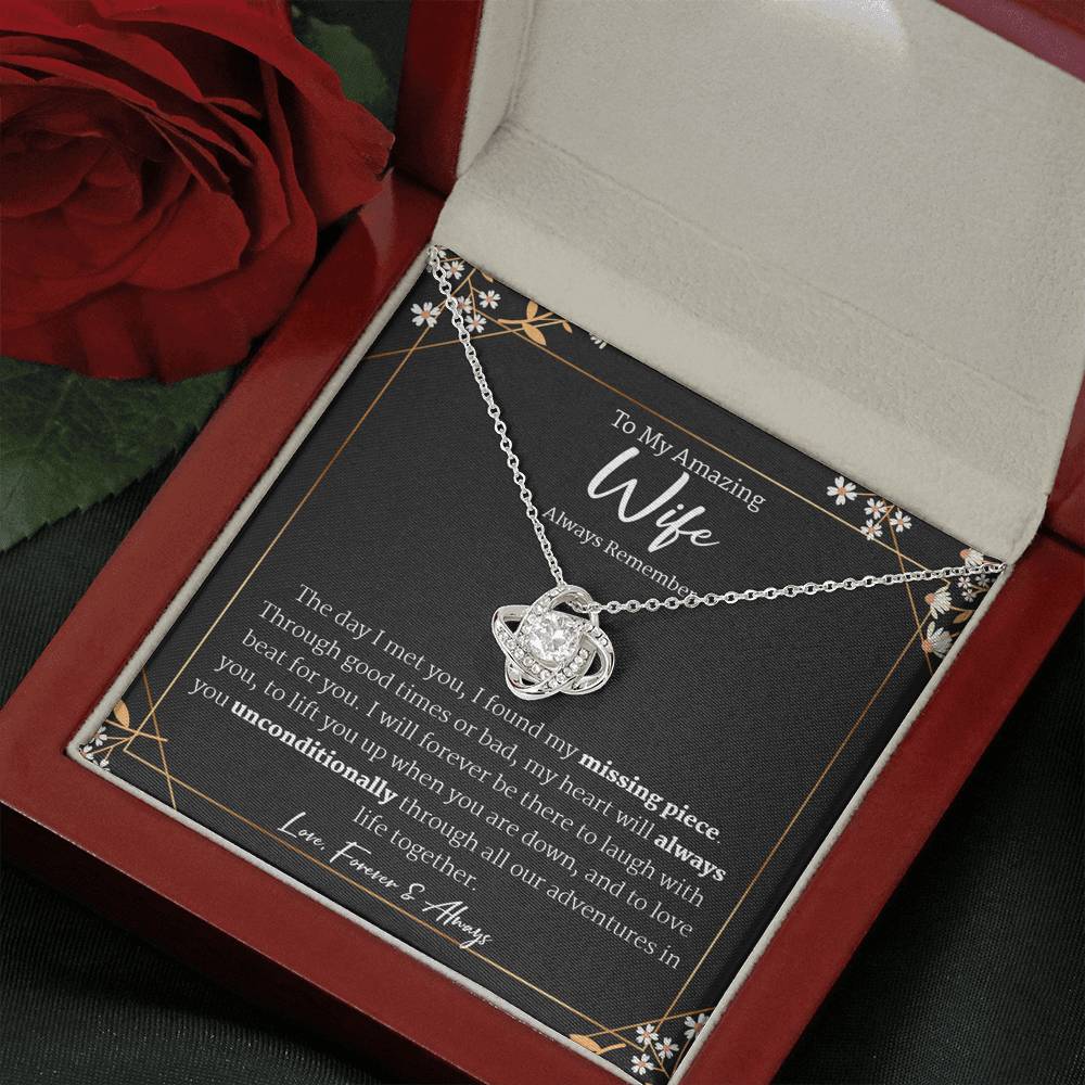Wife Gift - To My Wife Necklace, Anniversary Gift for Wife, Birthday Gift for Wife, Gift for Wife, Necklace for Wife, Wife Birthday Gift