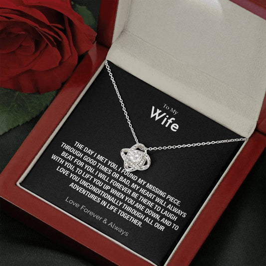 To My Wife Necklace - Anniversary, Birthday, Christmas Gift for Wife, Necklace for Wife, Gift for Wife Birthday T-0032