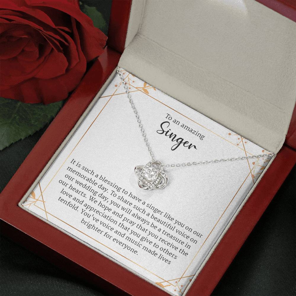 Gift For Wedding Singer, Singer Gift, Thank You Gift For Wedding Singer Necklace