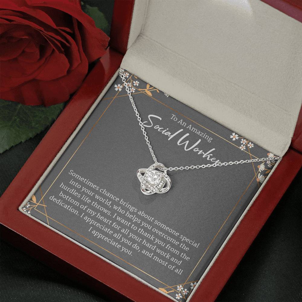 Social Worker Gift, Social Worker Appreciation Gift, Leaving Gift for Social Worker Necklace, A Truly Amazing Social Worker Gift