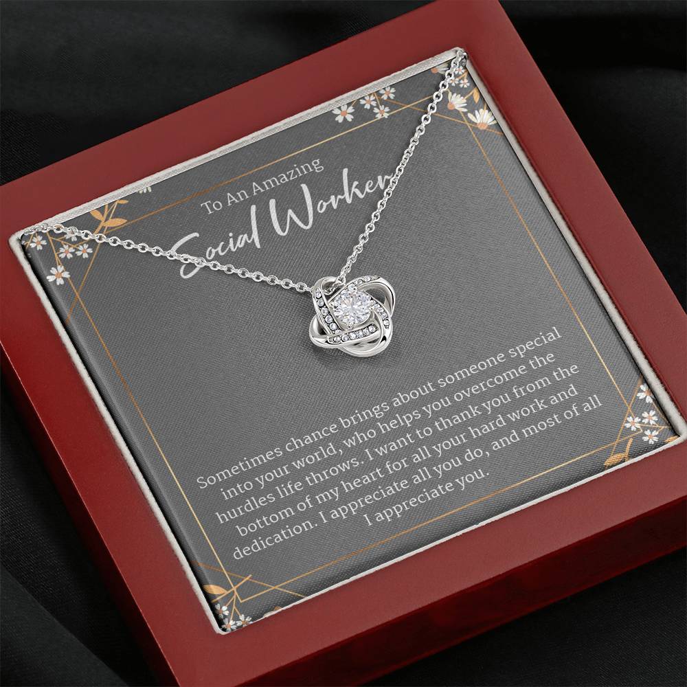Social Worker Gift, Social Worker Appreciation Gift, Leaving Gift for Social Worker Necklace, A Truly Amazing Social Worker Gift