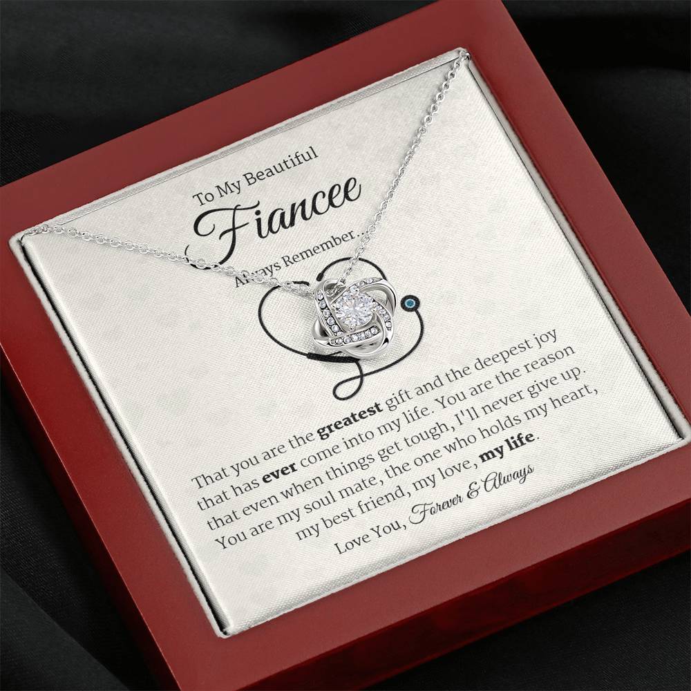 Romantic Nurse Fiancee Jewelry, Necklace for Fiancee, Engagement Gift For Her, Future Wife Birthday Gift