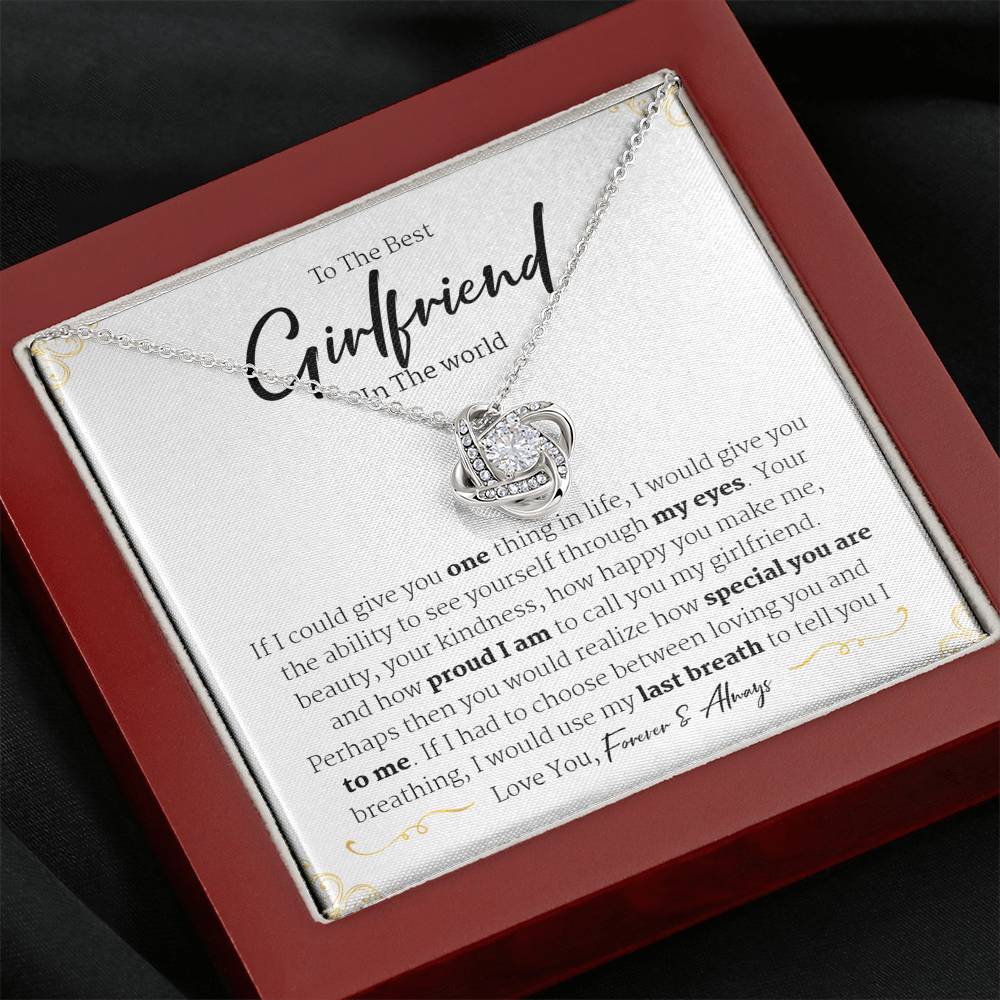 To My Girlfriend Gift Necklace, Anniversary Gift for Girlfriend, Gift for Girlfriend, Necklace for Girlfriend