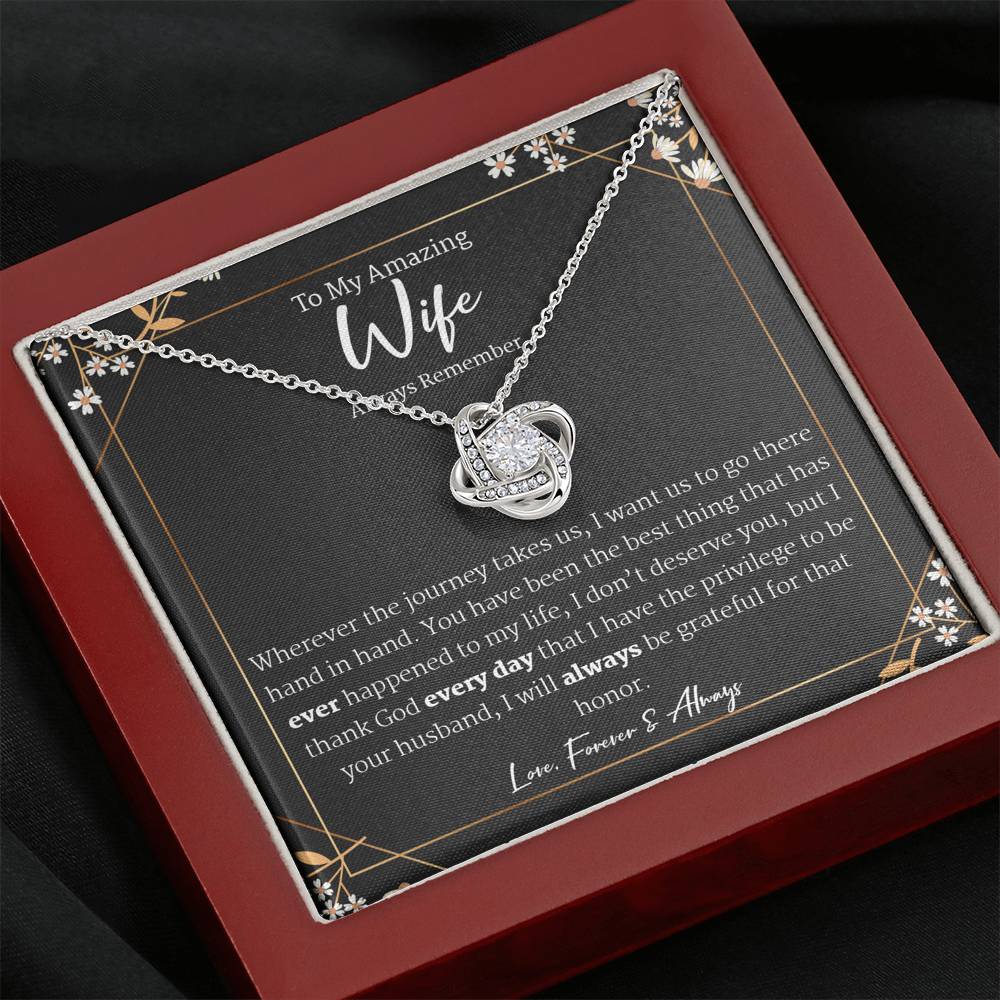 To My Wife Necklace Anniversary Gift For Wife, Gift For Wife, Necklace For Wife, Birthday Gift For Wife, Gift For Wife Birthday,