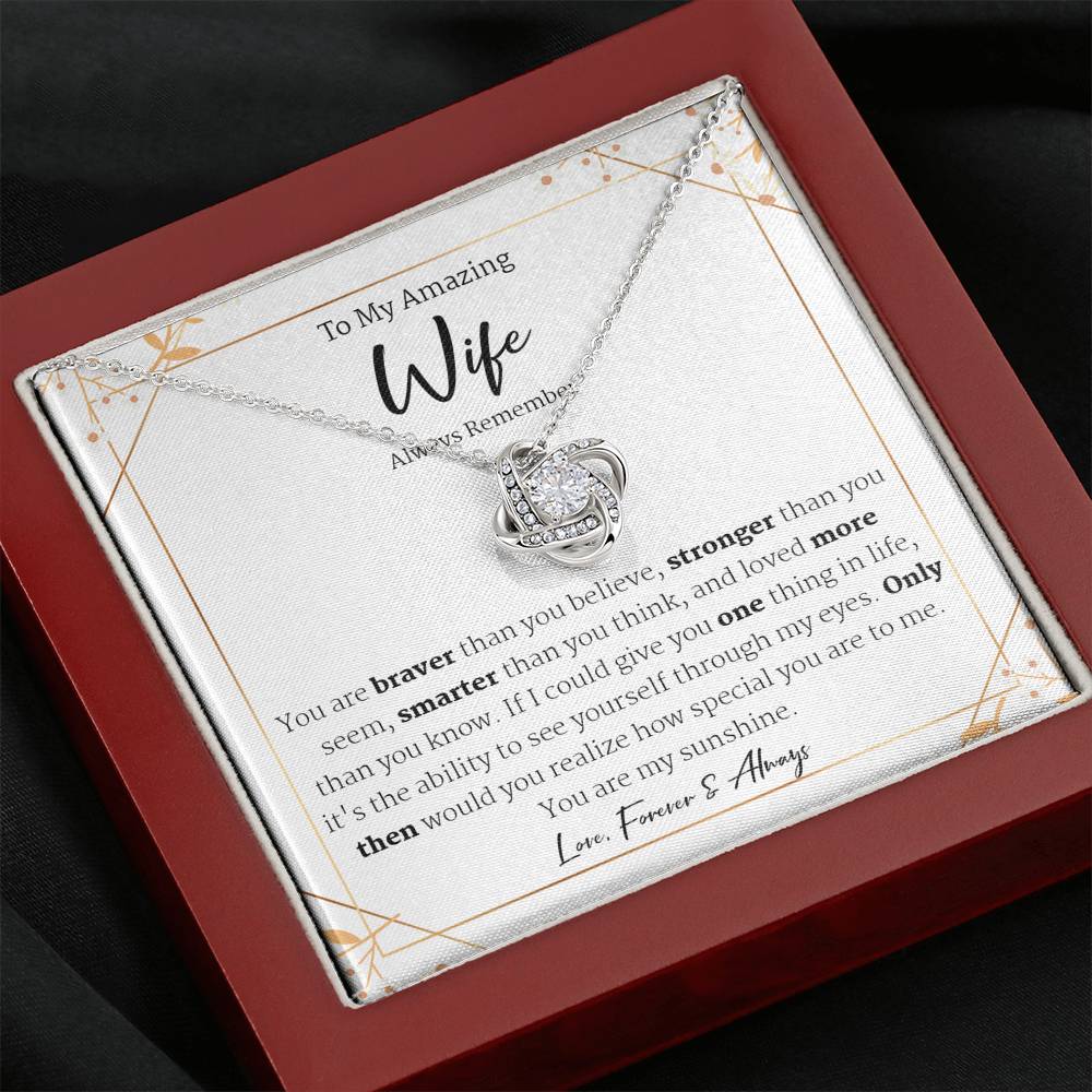 Husband and Wife Necklace, Wife Gift, Anniversary Gift, Mother's Day Gift from Husband, Wife Birthday Gift