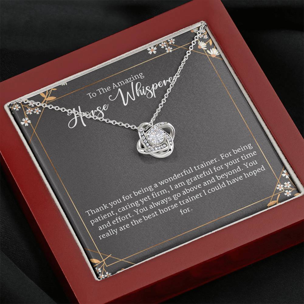 Horse Trainer Gifts, Equestrian Horse Love Gifts Jewelry necklace Gift Box Set
