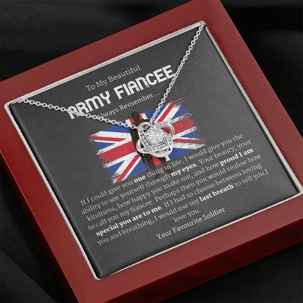 To My Military Bride to be Gift Necklace UK, Romantic Fiancee Jewelry, Necklace for Fiancee, Engagement Gift For Her, Future Wife Birthday Gift