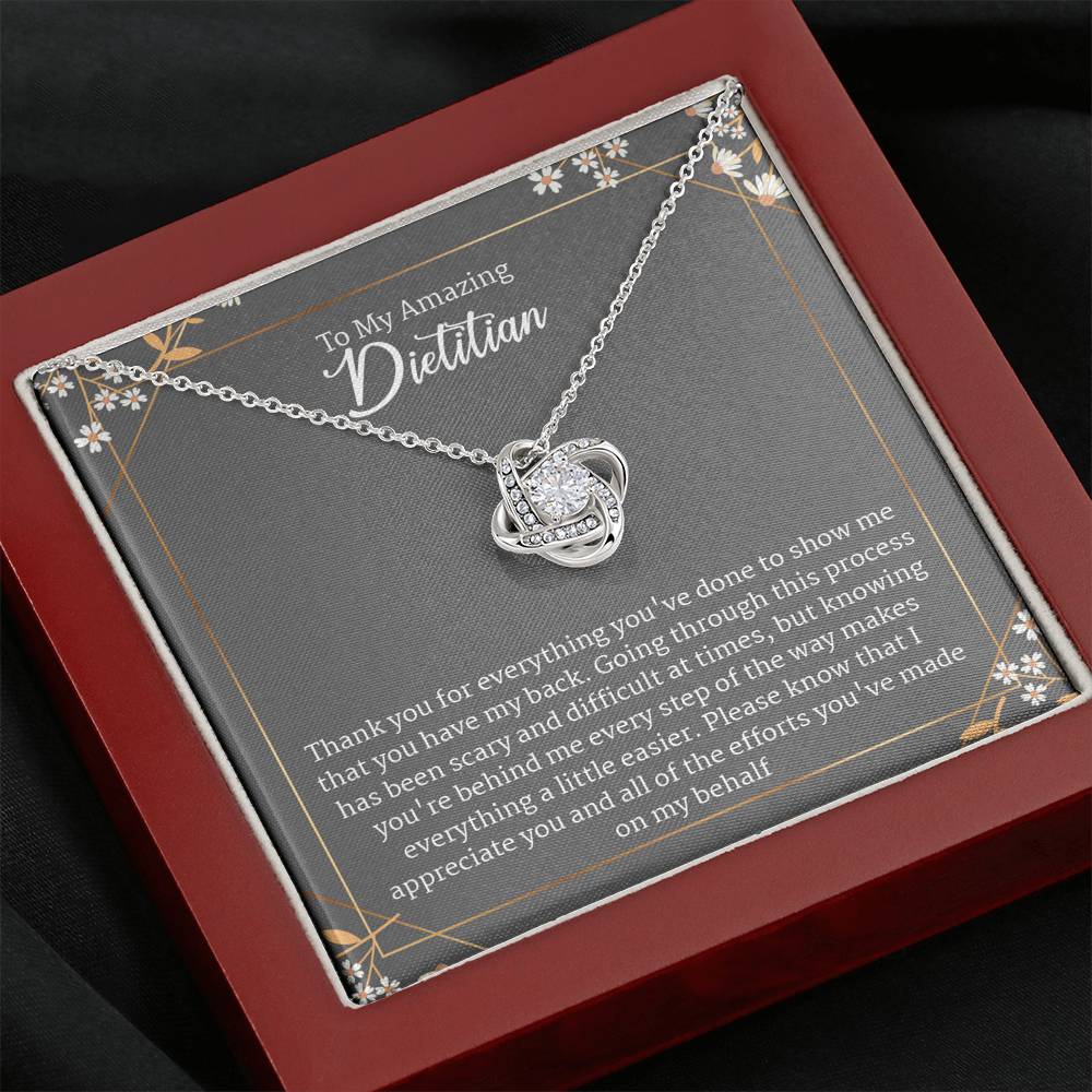 Gift For Female Dietician, Registered Dietitian Thank You Gift Necklace